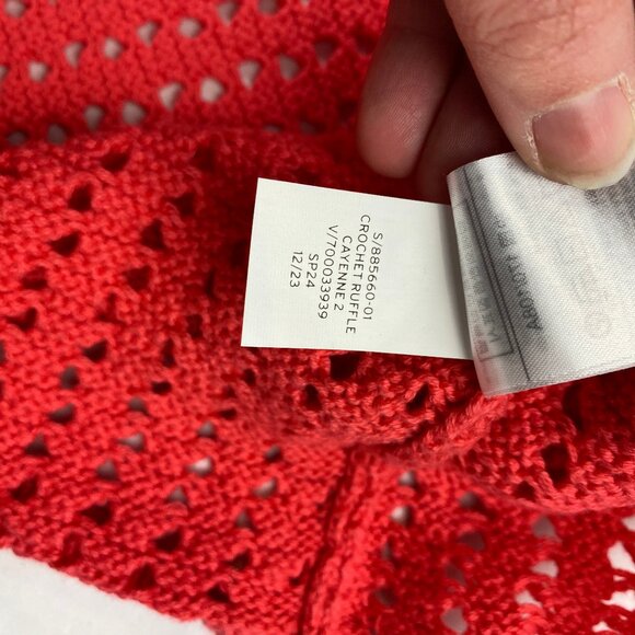 NWT Gap Crochet Flutter Sleeve Top Women's Size XL - Picture 12 of 12